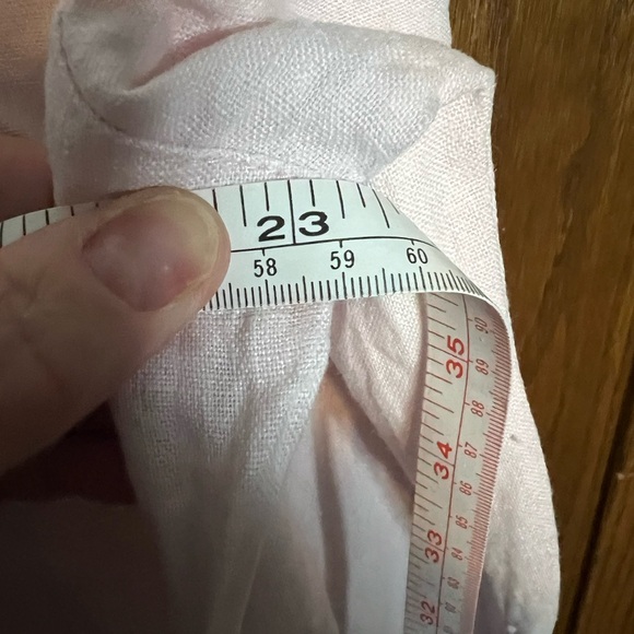 Chico’s Light Pink Linen Shirt - Picture 7 of 7